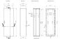 Preview: Schaltschrank 1800x800x400 mm HBT 1-türig IP55 mit Montageplatte