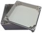 Preview: polycarbonat housing 400x400x185mm plastic smooth IP66 transparent cover
