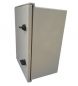 Preview: Kunststoff-Schaltschrank 400x400x200mm GFK IP66 hellgrau 1-türig