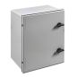 Preview: Kunststoff-Schaltschrank 500x400x200mm (HBT) GFK IP66 hellgrau 1-türig
