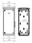 Preview: Plastic outdoor enclosure 1250x500x300 mm (HxWxD) with standard door and swing handle