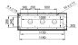 Preview: Outdoor housing 1250x1250x420 mm HBT 2-door with rain cover