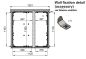 Preview: Outdoor housing 1250x1250x420 mm HBT 2-door with rain cover