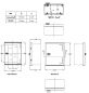 Preview: GRP polyester housing 300x250x140mm (HWD) IP66 plastic control cabinet light gray 1-door