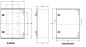 Preview: Kunststoff-Schaltschrank 500x400x200mm (HBT) GFK IP66 hellgrau 1-türig
