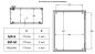 Preview: Kunststoff-Schaltschrank 500x400x200mm (HBT) GFK IP66 hellgrau 1-türig