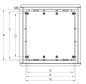 Preview: Plastic outdoor enclosure 500 x 500 x 300 mm (HBT) standard door with open cable entry