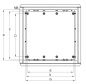 Preview: Kunststoff-Outdoor-Gehäuse 500x500x300 mm (HBT) Standardtür mit Regendach