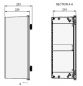 Preview: Kunststoff-Schaltschrank 600x400x230mm (HBT) IP66 mit Schwenkhebelgriff für PHZ - ohne Schloss