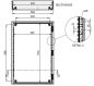 Preview: Kunststoff-Schaltschrank 600x400x230mm (HBT) IP66 mit Schwenkhebelgriff für PHZ - ohne Schloss