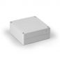 Preview: IP66 polycarbonate housing gray smooth 125x125x50mm 25mm base with smooth sides