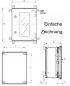 Preview: IP66 Plastic control cabinet 800x600x300mm (HWD) IP66 with swing lever and viewing window
