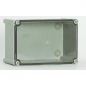 Preview: ISO GRP plastic industrial housing 720x540x201 mm LBH viewing cover - polyester housing box transparent UV-stable