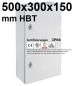 Preview: Wandschaltschrank 500x300x150 mm HBT VDE UL IP66 1-türig