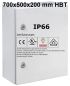 Preview: B-Ware IP66 Schaltschrank 700x500x200 mm HBT VDE UL zertifiziert Stahlblech