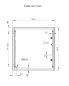 Preview: ELDON MAS0606021R5 Wall Mounting Enclosure RAL7035 IP66 single door HBT 600x600x210