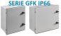 Preview: IP66 GRP polyester enclosure, glass-fiber-reinforced plastic, light gray, 1-door