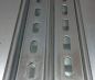 Preview: 1m Tragschiene flach 35x7,5 mm BxH verzinkt gelocht - 18x6,2mm