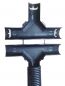 Mobile Preview: T-Verteiler Verteiler schwarz klappbar für Wellrohr NW22 - 22 - 22 innengreifend