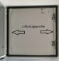 Preview: Schaltschrank 500x500x300 mm HBT Stahlblech 1-türig IP66 mit Montageplatte und Erdungsband
