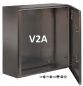 Preview: V2A Schaltschrank 600x600x300 mm (HBT) Edelstahl Wandgehäuse mit Montageplatte