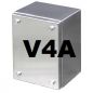 Preview: V4A stainless steel terminal box 200x150x90 mm smooth IP66 AISI 316L