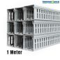 Preview: 1m DIN Wiring duct incl. cover gray RAL7030