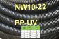 Preview: 10m outdoor corrugated conduit NW13 UV-resistant - slotted