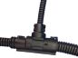 Preview: T-Verteiler NW 22-17-13 Verteiler schwarz klappbar für KFZ Wellrohr NW22 NW17