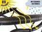 Preview: 25m outdoor corrugated conduit NW37 (Ø 36,5 / 42,1 mm) UV-resistant - slotted