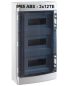 Preview: IP65 ABS fuse box 3x 12TE / 36TE sealable