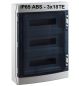 Preview: surface-mounted wet room distributor 3-row 54TE  3x 18TE IP65 ABS sealable