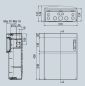 Preview: IP65 wall distributor 44605 with 1x 12TE and 12 pre-wired 230V sockets IP54