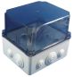 Preview: GSVT171 plastic housing with grommets 175x151x155mm LWH with transparent cover IP65-IP67