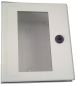 Preview: GRP polyester housing 300x250x140mm (HWD) IP66 plastic control cabinet with glazed door