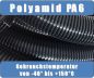 Preview: Wellrohr NW50 PA6 flex Kabelschutz geschlossen schwarz