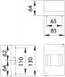 Preview: IDE BT4 IP20 AP distributor housing 1x4TE HS white