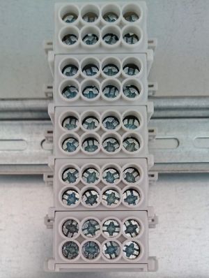 Hauptl-Abzweigklemme VDE grau 5-pol 1,5-25,0 mm²