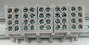 Hauptl-Abzweigklemme VDE grau 5-pol 1,5-25,0 mm²
