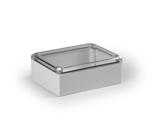 IP66 ABS Klemmkasten glatt OT klar 200x150x76mm