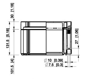 Polycarbonate housing 300x300x132mm plastic gray with transparent cover