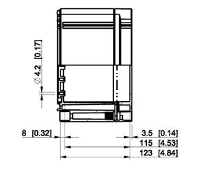 polycarbonate housing 300x200x132mm IP66 with smooth base and transparent cover