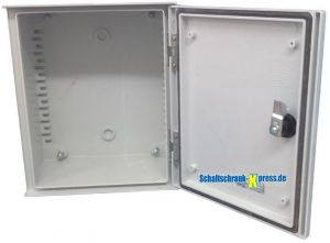 Kunststoff-Schaltschrank 600x500x230mm (HBT) RAL7035 GFK IP66 hellgrau 1-türig