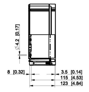 Polycarbonate housing 300x400x132mm plastic gray with transparent cover