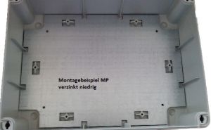 Metall-Montageplatte für Industrie-Gehäuse - 322-