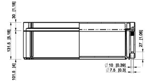 ABS housing 400x200x132mm plastic smooth IP66 transparent cover