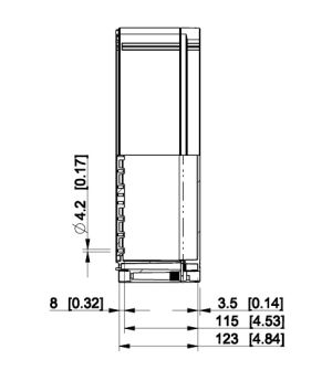 ABS housing 400x400x132mm plastic smooth gray IP66