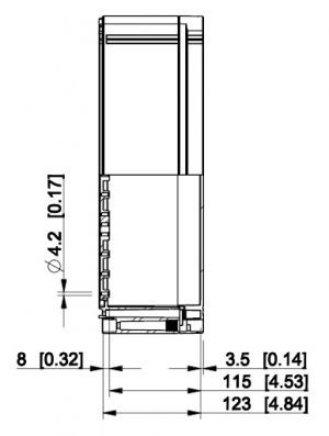 Polycarbonate housing 400x600x132mm plastic gray with transparent cover