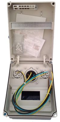 Wall distributor 41234 with 2x230V Schuko + 1x32A CEE sockets pre-wired