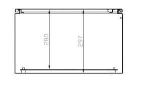Wall Mounting Enclosure RAL7035 IP66 single door HBT 600x500x300